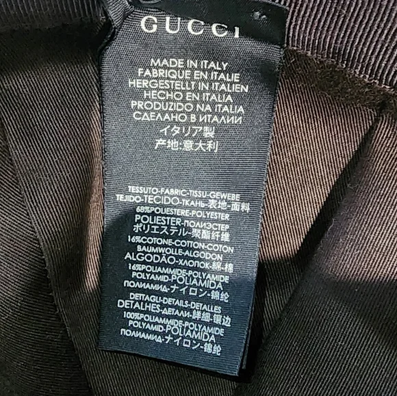 Super EUC Gucci Brown Patterned Baseball Hat - Picture 5 of 5